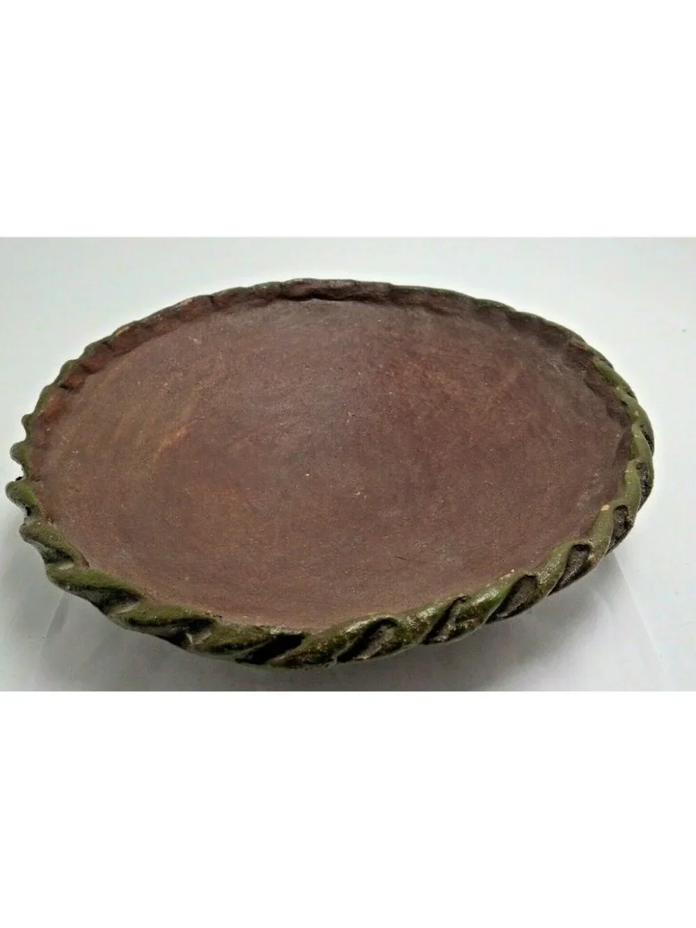 Handmade Ceramic Bowl Décor Brown textured bark like